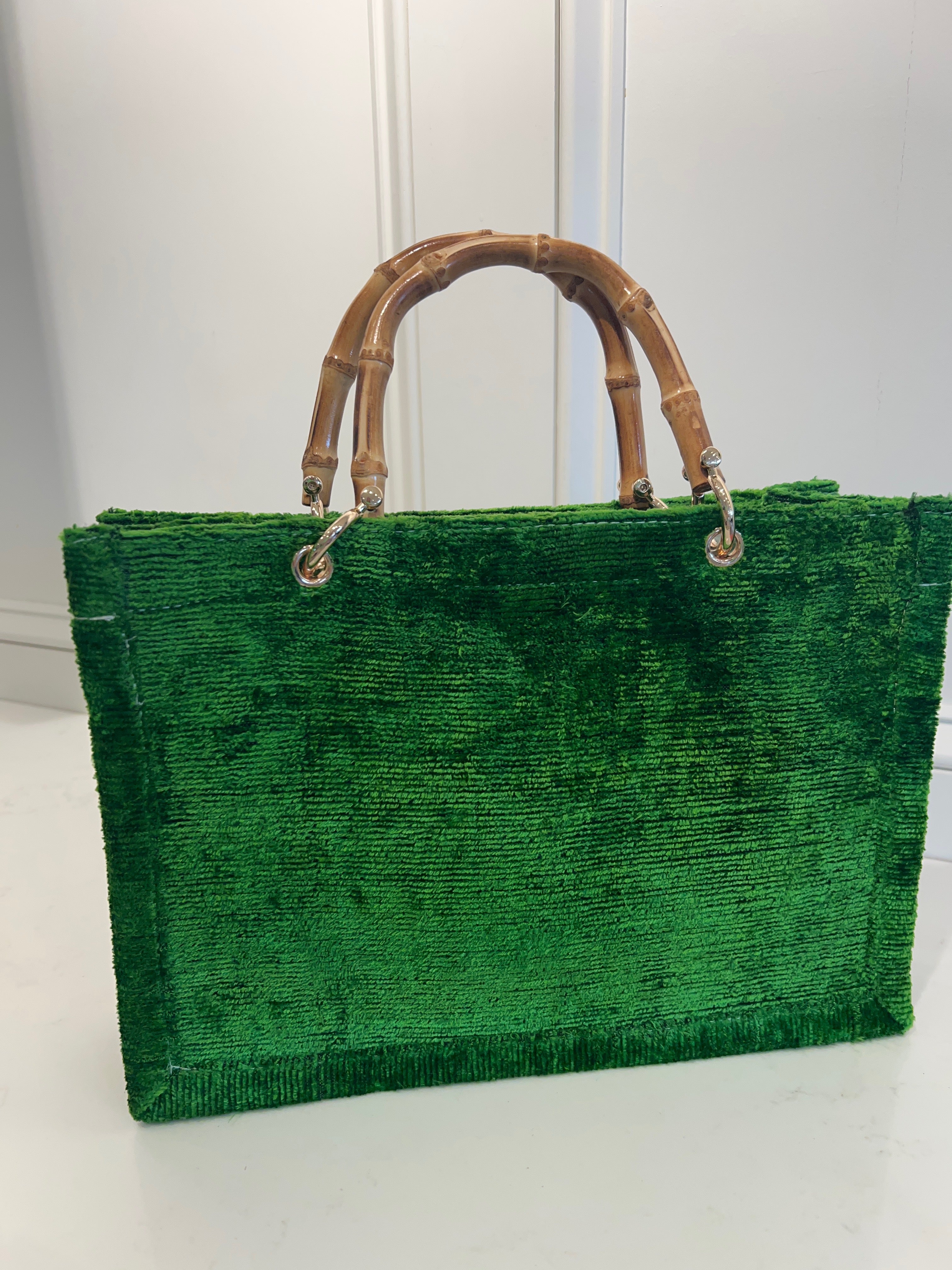 WW Small Silk Tote With Bamboo Handles