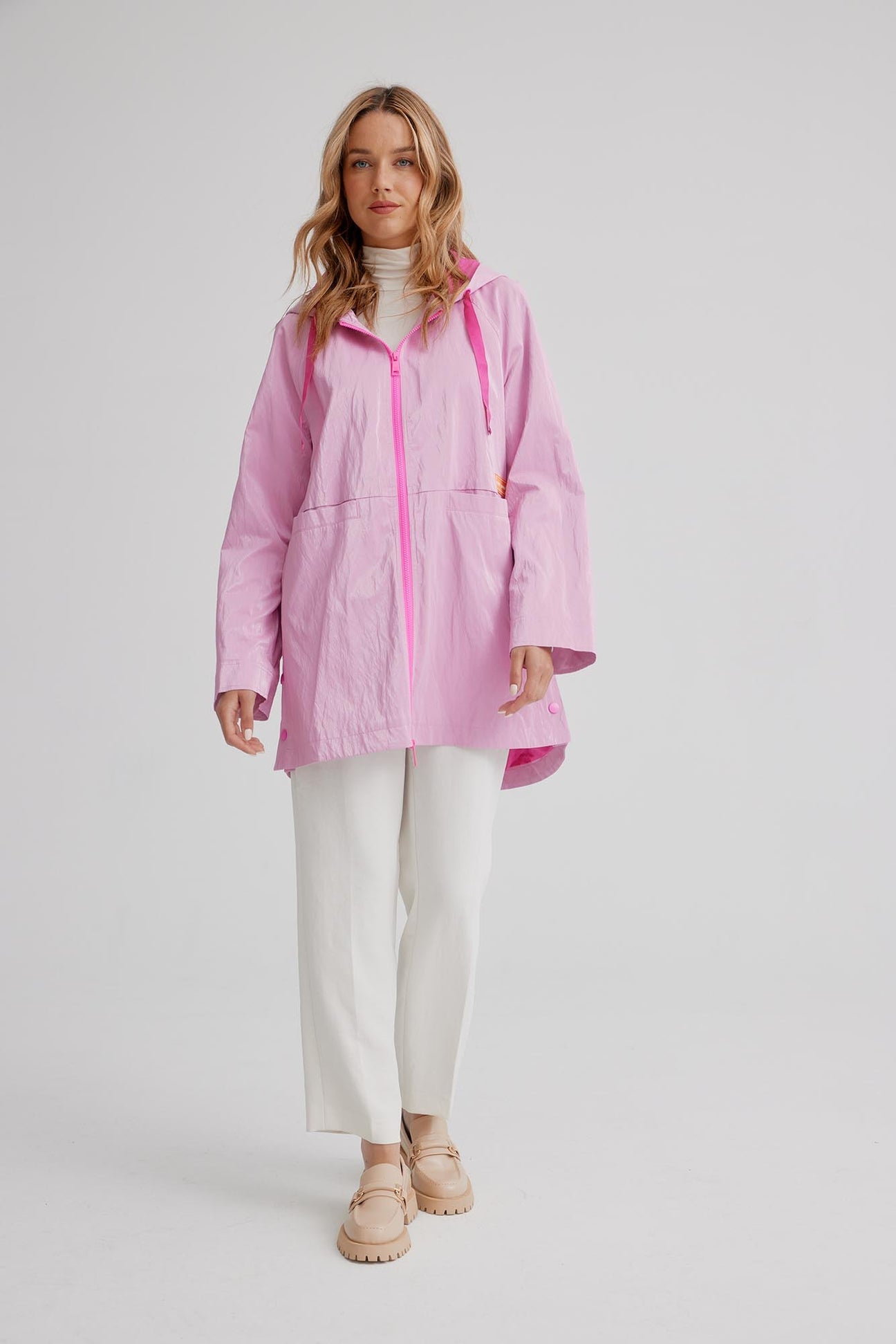 Nikki Jones Pink Jennifer Rain Jacket