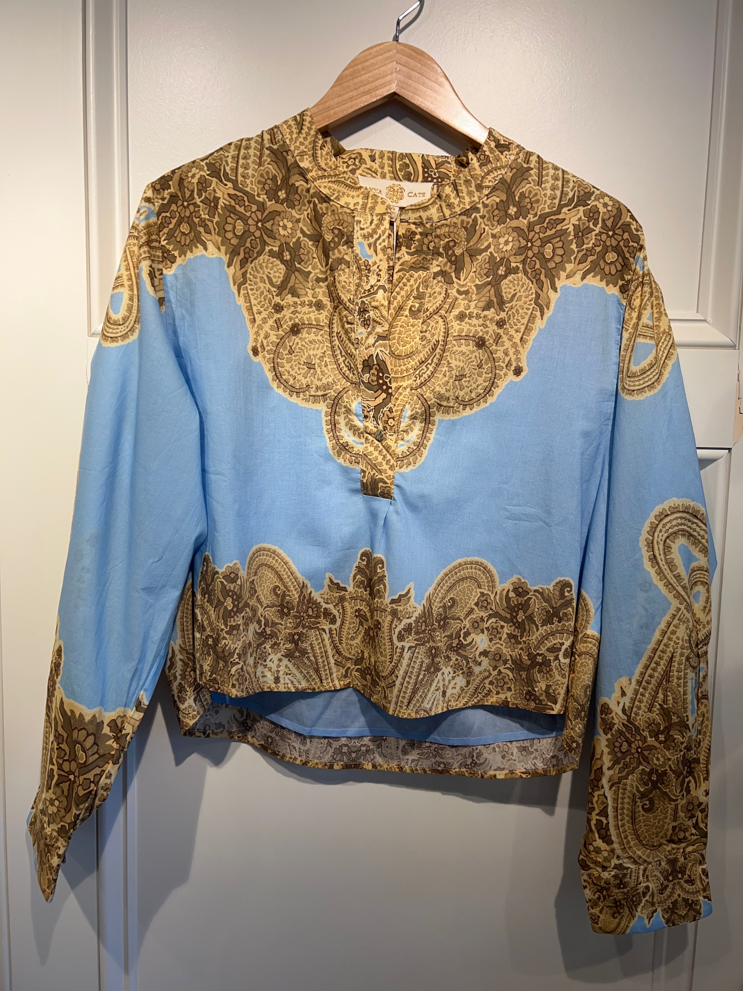 Anna Cate Brielle Blouse Powder Blue