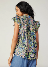 Load image into Gallery viewer, Current Air Flutter Sleeve Floral Top