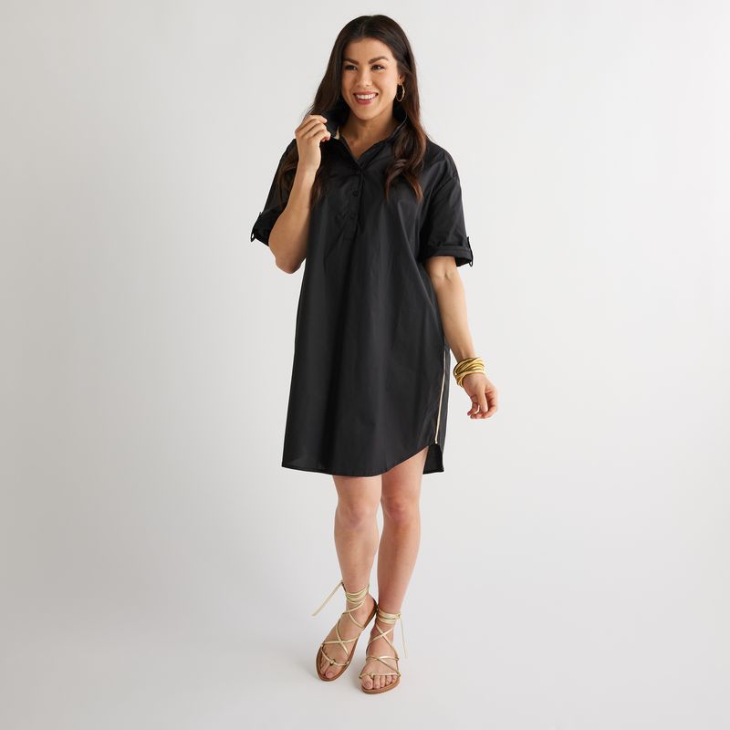 Caryn Lawn Jackie Dress Black