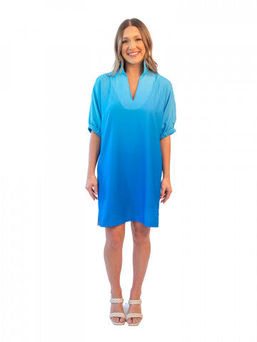 Emily McCarthy Blue Ombre Poppy Dress