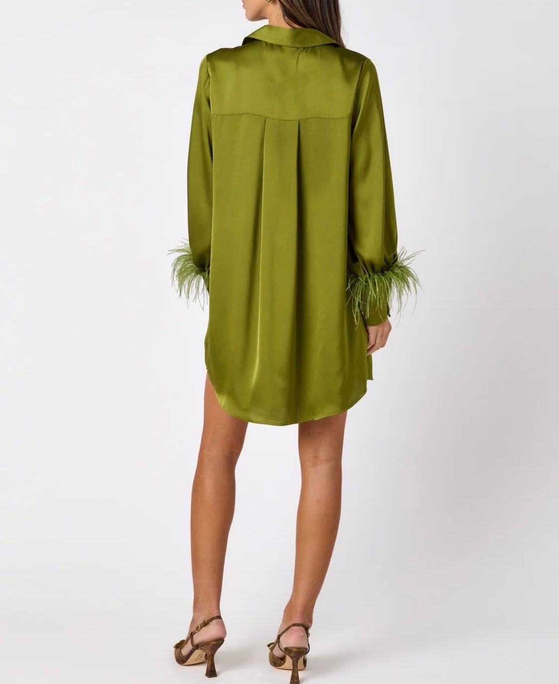 Crosby Button Front Crawford Dress